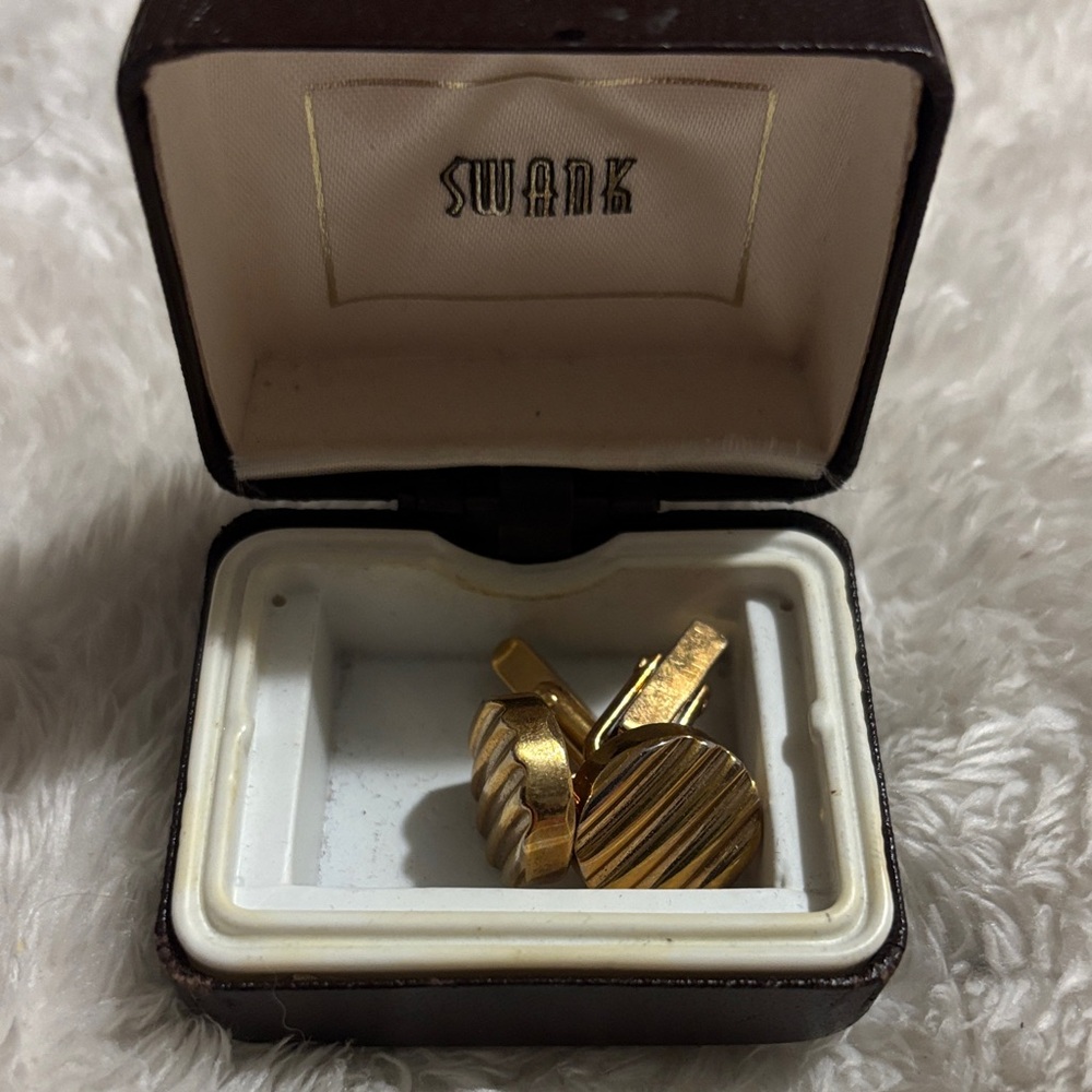 SWANK Gold-Toned Cufflinks
